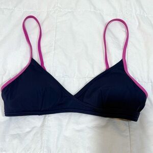 Victoria's Secret Blue and Pink Bikini Top